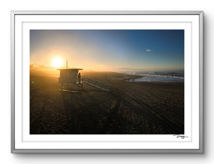 Golden Hour at Santa Monica Beach