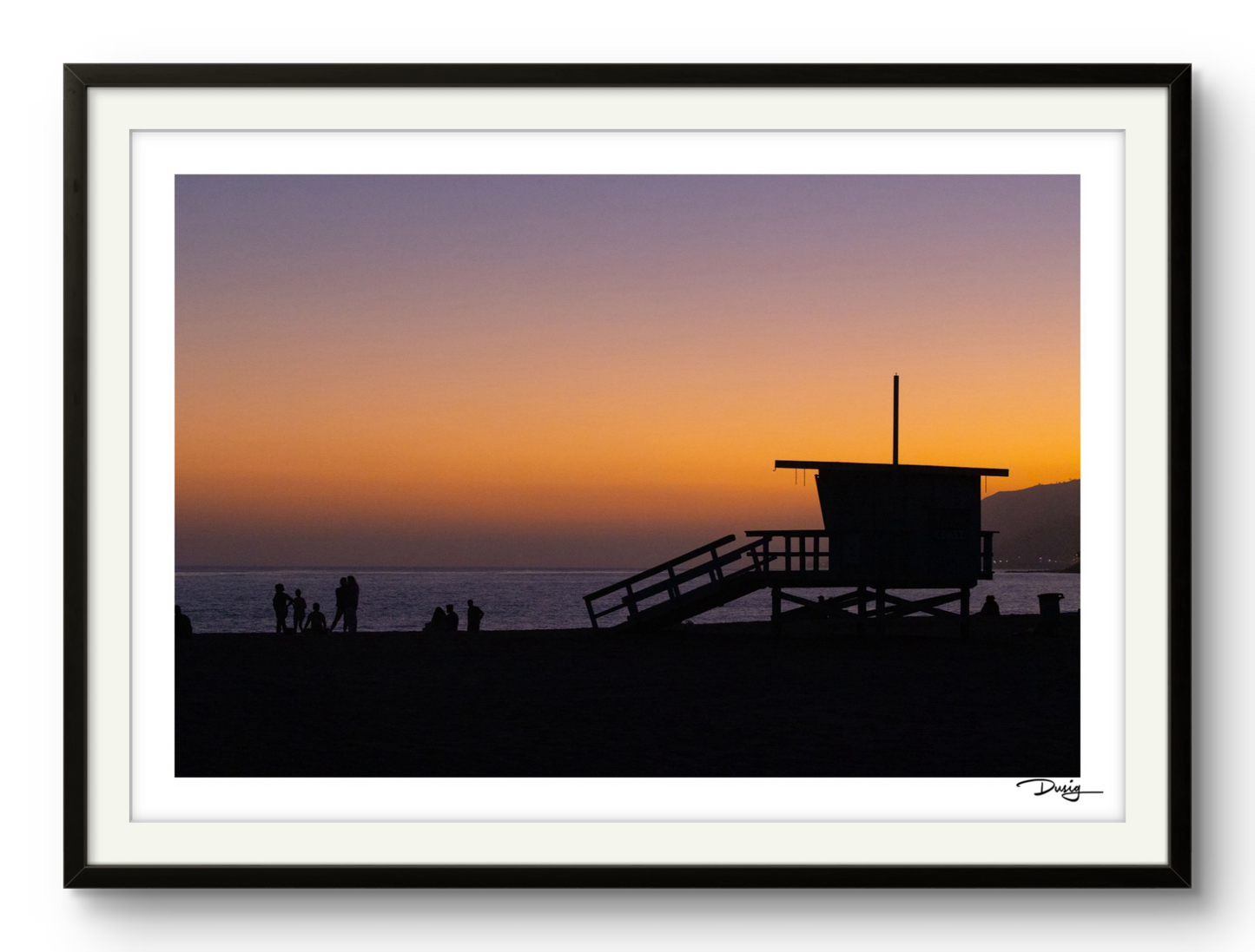 Sunset Silhouettes at Will Rogers Beach