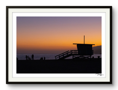 Sunset Silhouettes at Will Rogers Beach