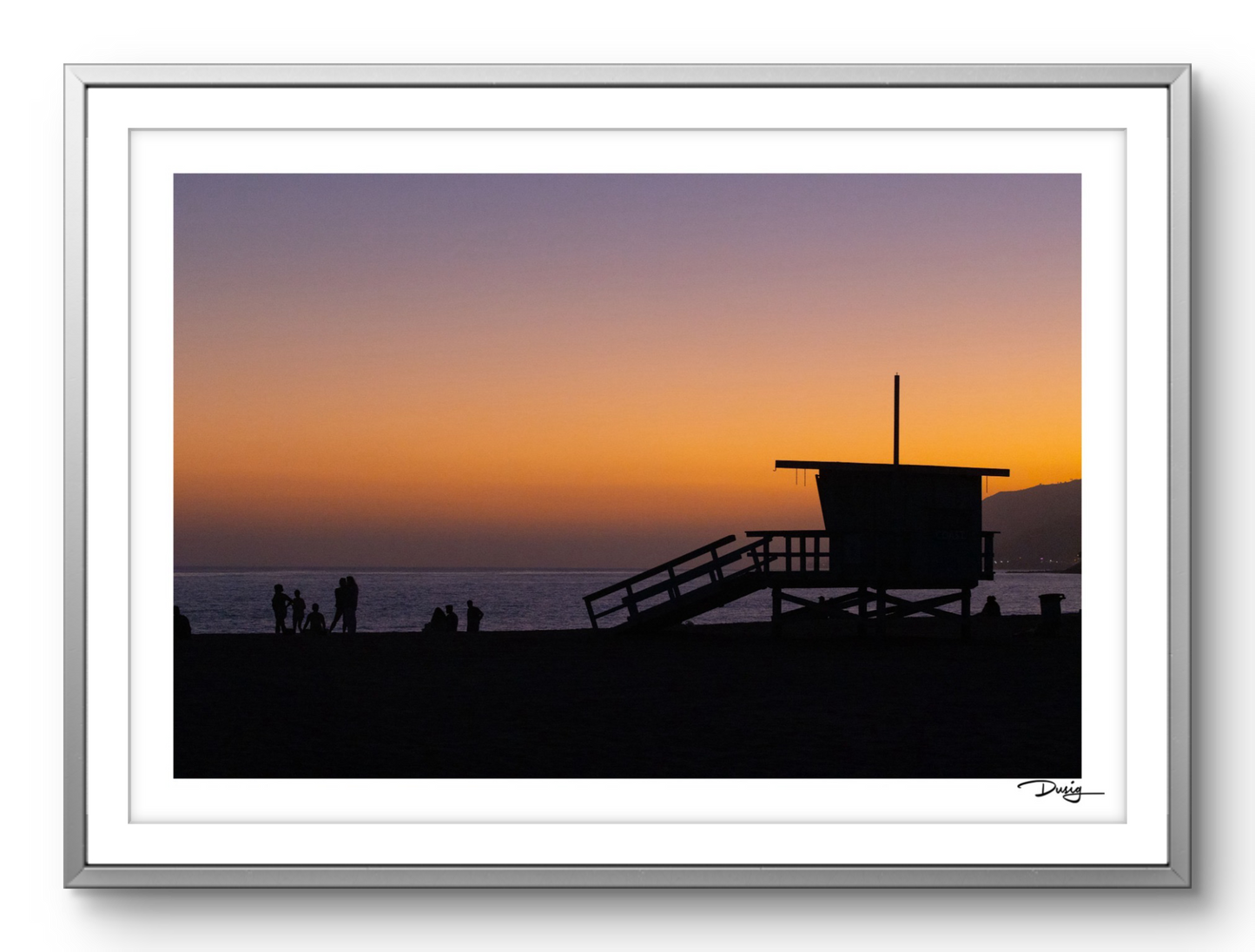 Sunset Silhouettes at Will Rogers Beach